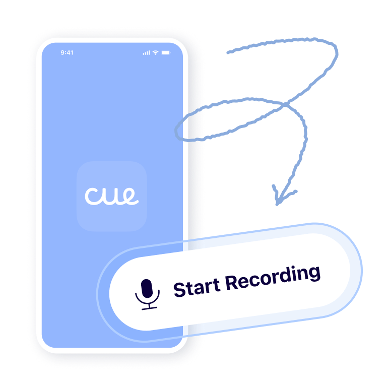 Open Cue and start recording